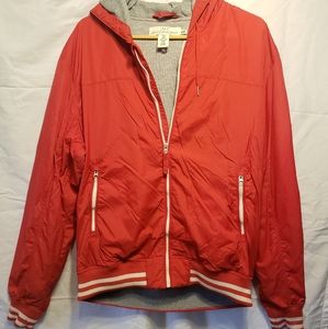 H&M Red Zip Up Jacket XL